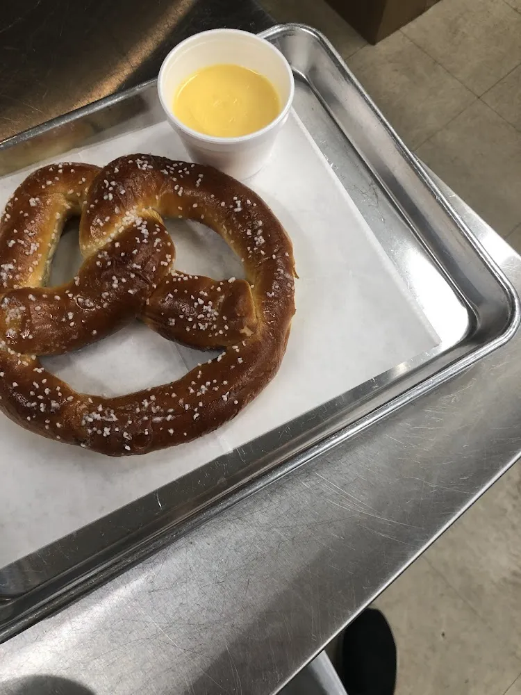 Salted Pretzel with Cheese Sauce